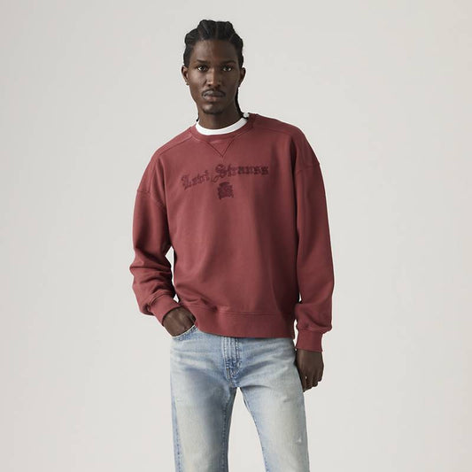 Boxy Graphic Crewneck Sweatshirt