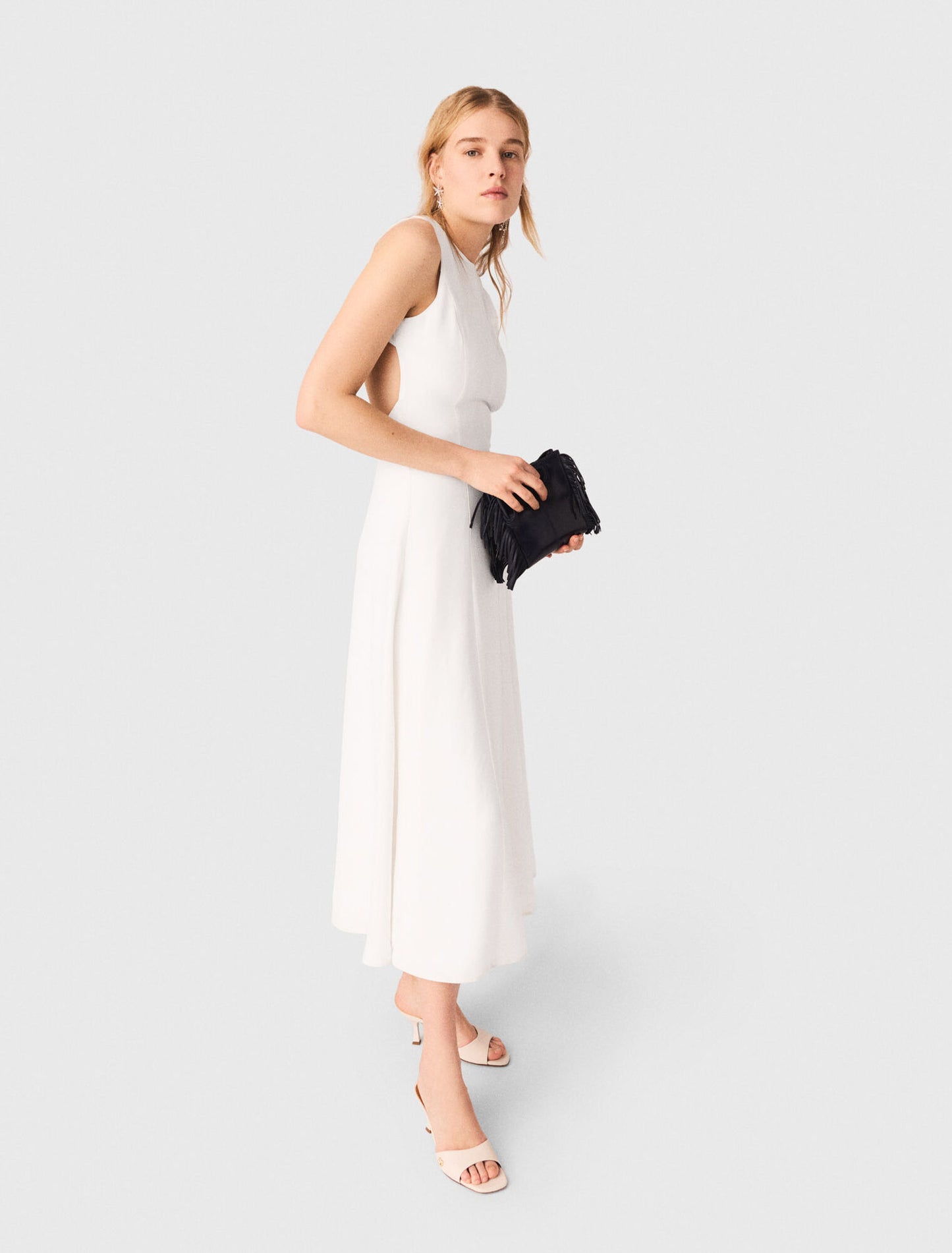 Backless midi dress