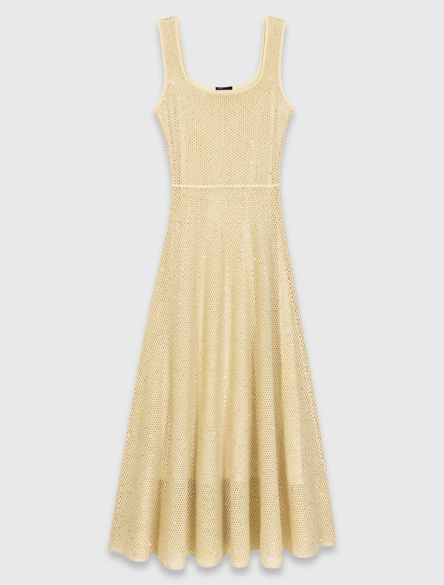 Rhinestone knit maxi dress
