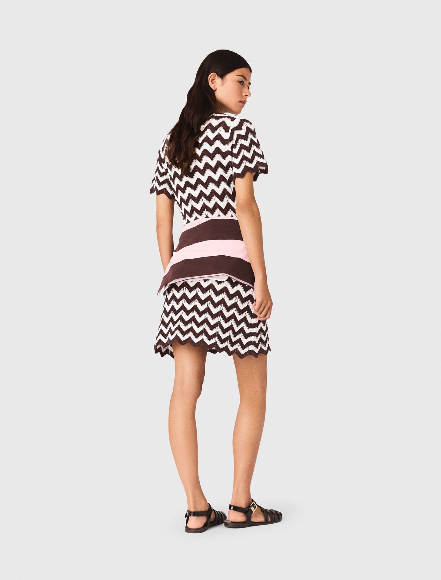 Zigzag crochet dress