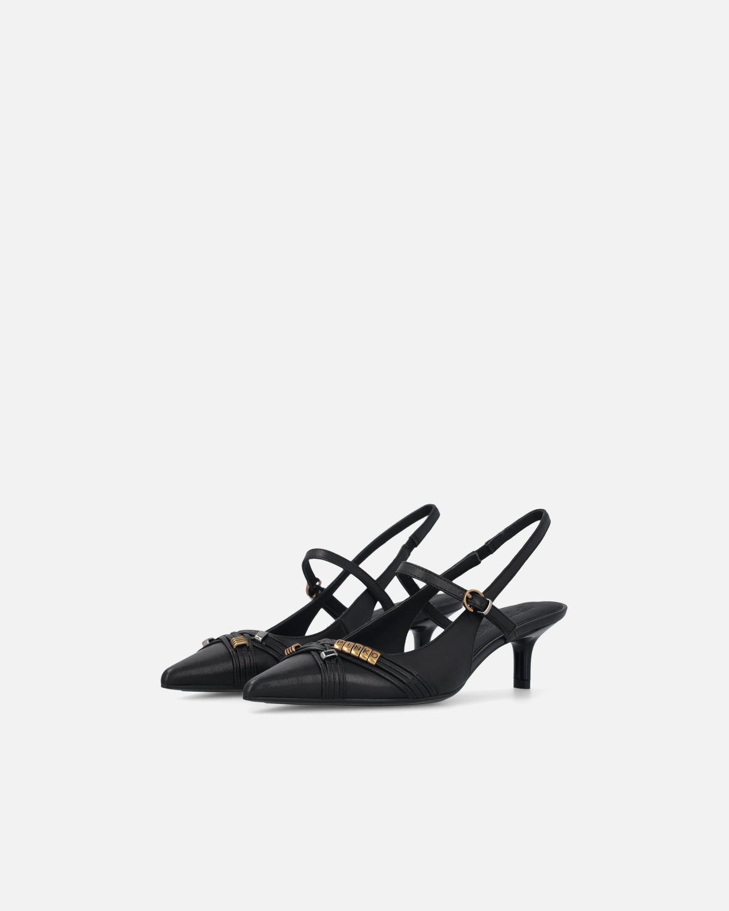 Slingbacks with straps and jewel details