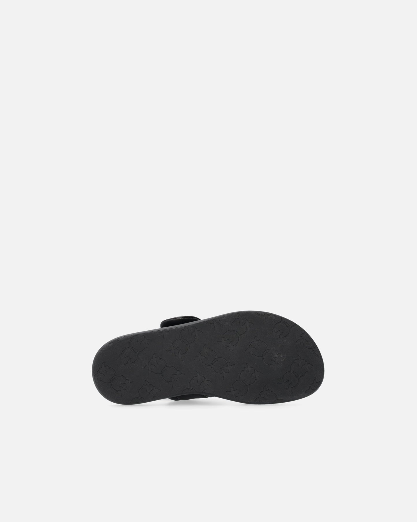 Padded nappa leather sandals with metallic details