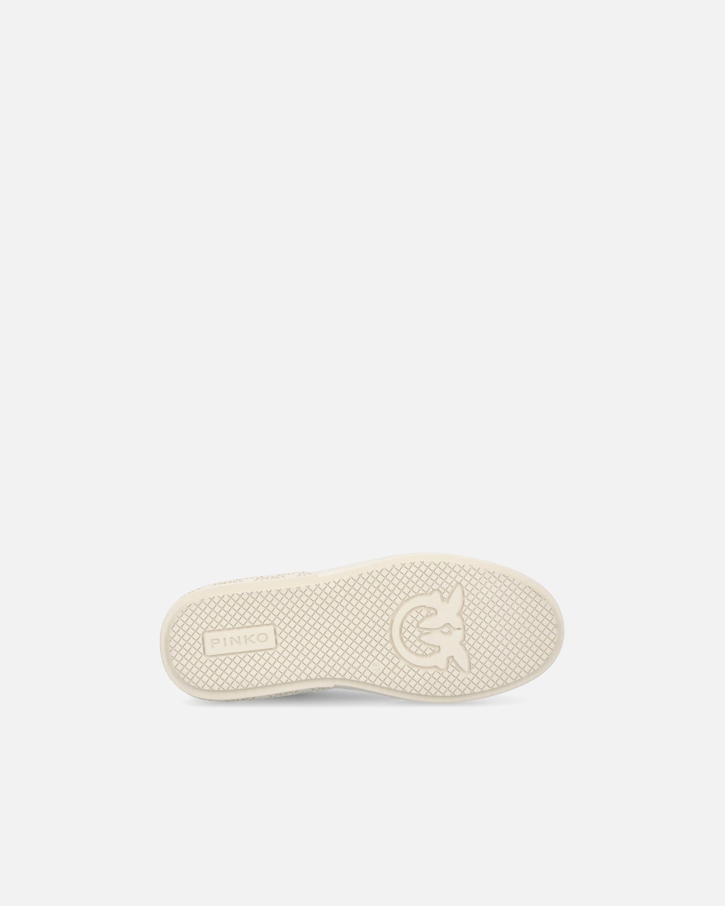 High-soled flatform sneakers with metal logo