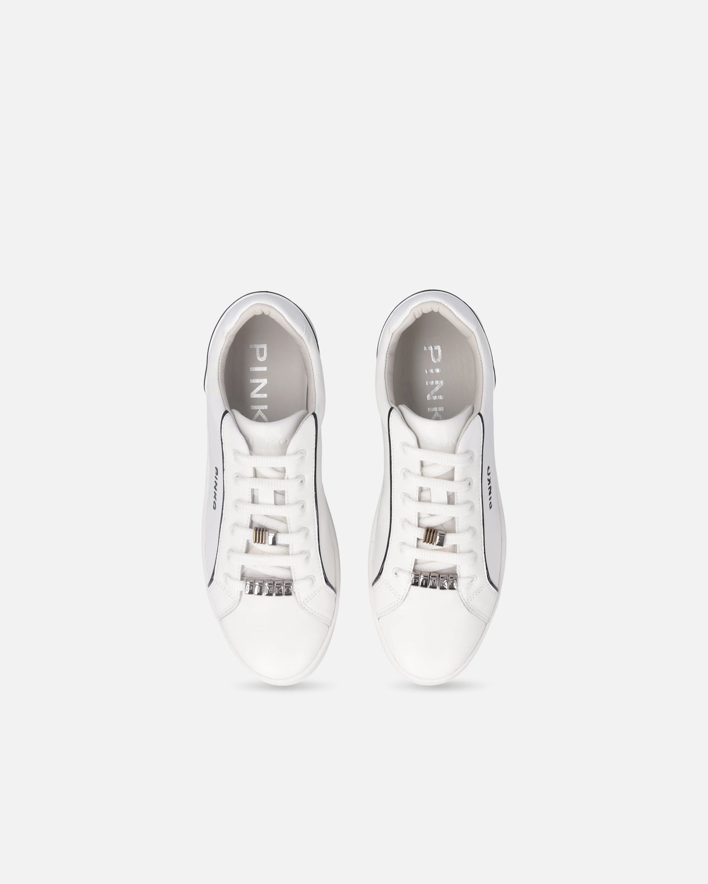 Leather sneakers with logo