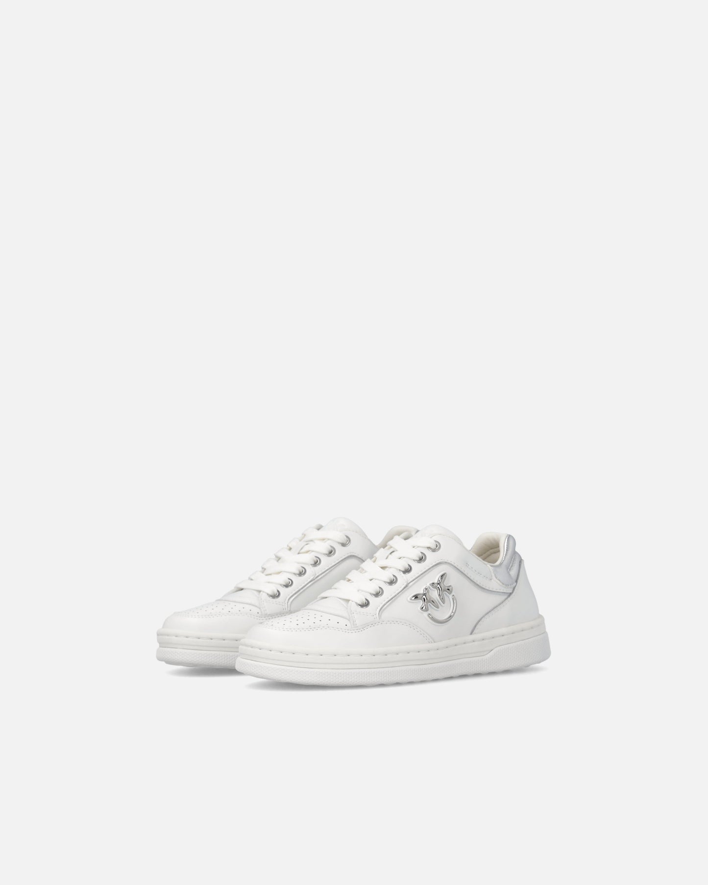 Leather sneakers with Love Birds logo
