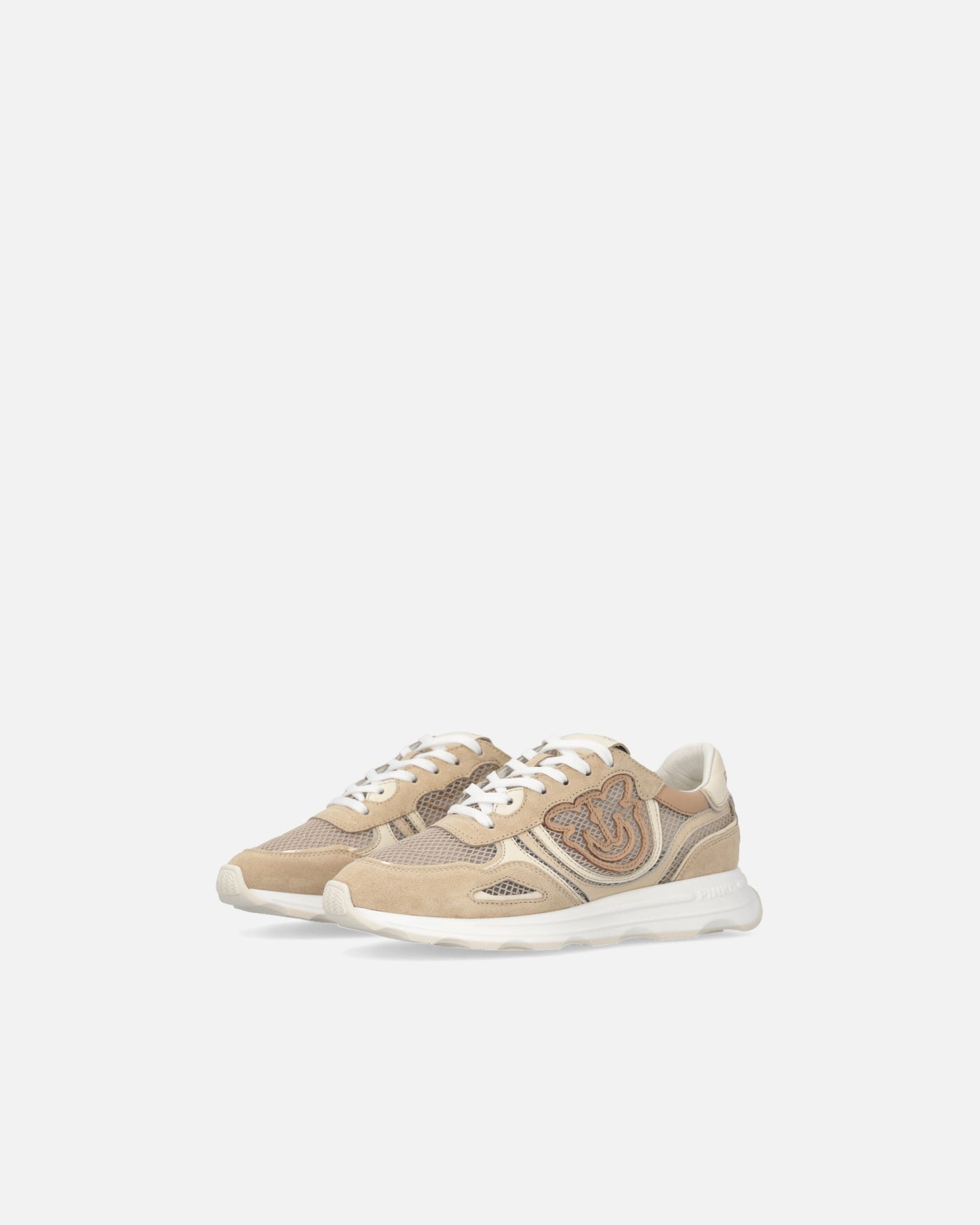Mesh and suede sneakers with Love Birds logo